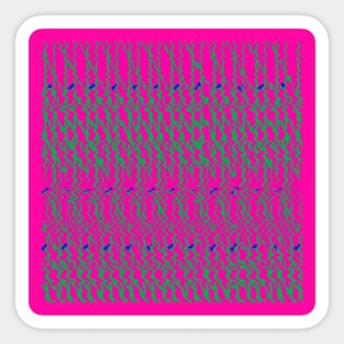 Pink zig zag Sticker